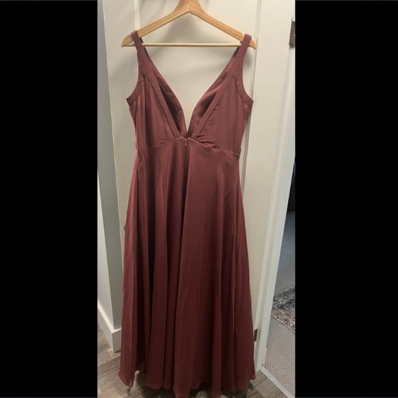 Sorella Vita Bridesmaid Dress Sangria - Picture 3 of 6